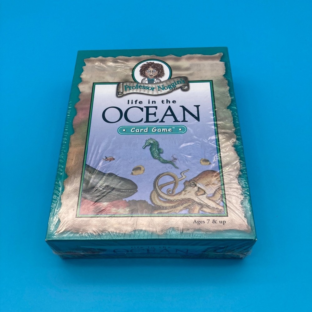 Sealed Professor Noggin's Life in the Ocean Card Game Made In Canada 2002